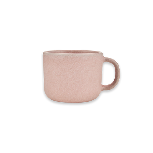 Stoneware Cup with Handle Rose